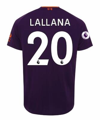 18-19 Liverpool ADAM LALLANA 20 Away Soccer Jersey Shirt